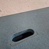 Triangular table with storage