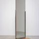 Art deco rectangular mirror in walnut wood 1930 176x80cm