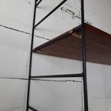 Bookcase / wall shelves - 1970s - metal and wood.