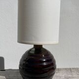 Lampe à poser en céramique émaillée 1960