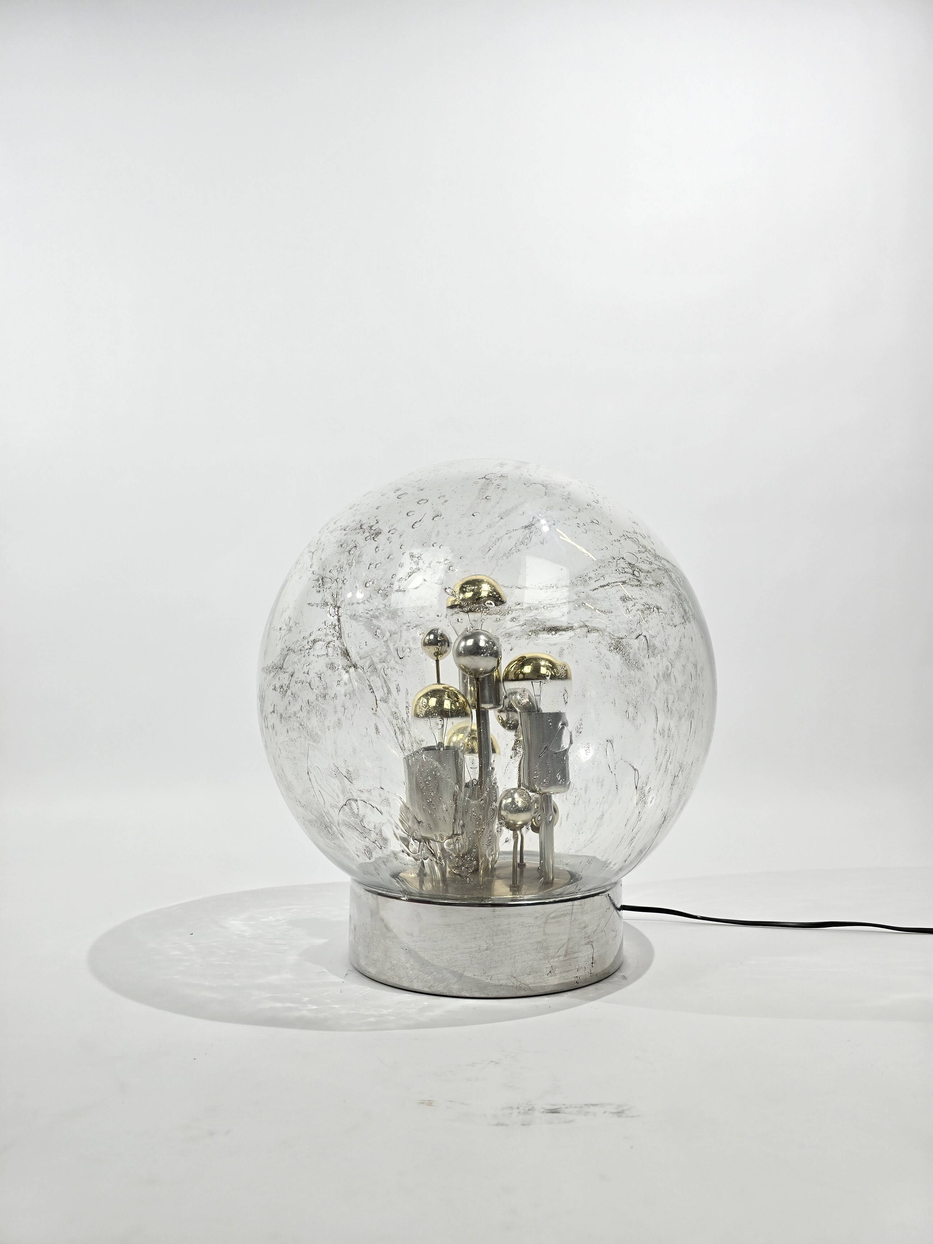 Doria Leuchten sputnik Ice Glass table lamp