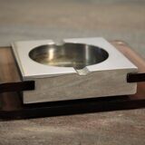 Ashtray plexiglas & steel design 1970
