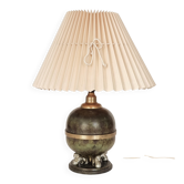 Desk lamp Svenska Metallverken, lion decoration, Swedish Grace