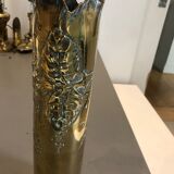 Vase obus gravé