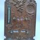 Perpetual calendar Napoleon III . Brass wood enamelled metal. Chimera.