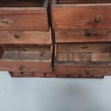 Hardware furniture wood multiple drawers old