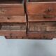 Hardware furniture wood multiple drawers old