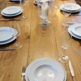 Solid oak farmhouse table 260x100