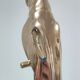 Solid brass parrot perch H. 45 cm 80s