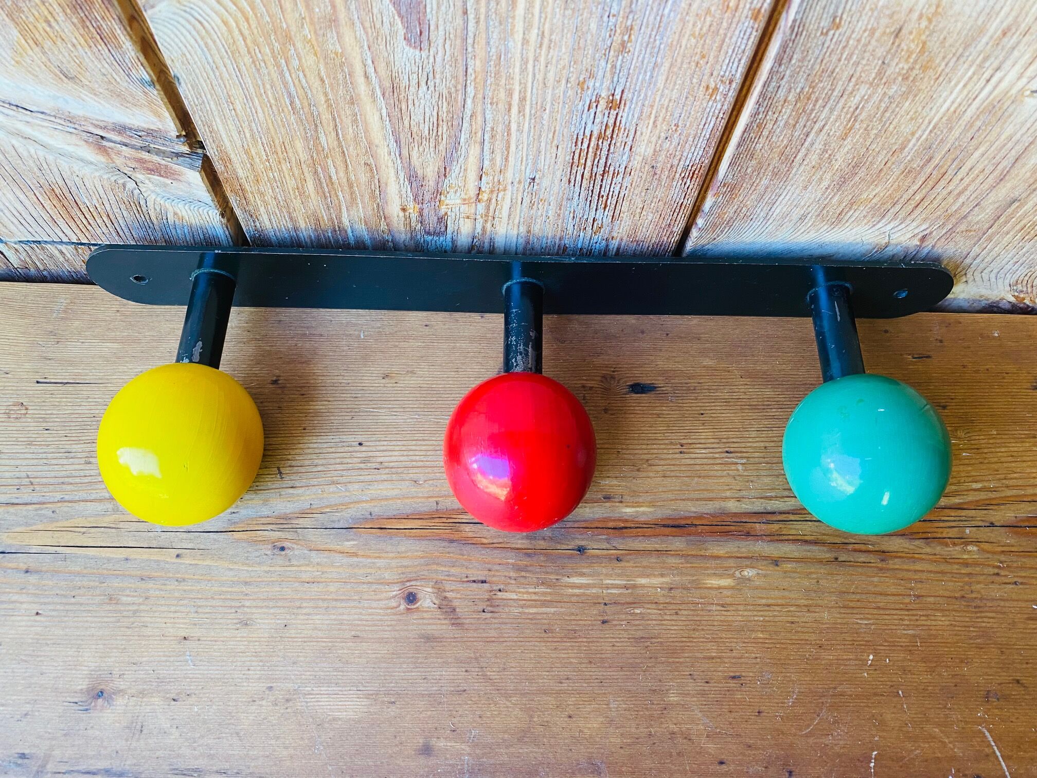 2 portemanteau mural vintage années 60