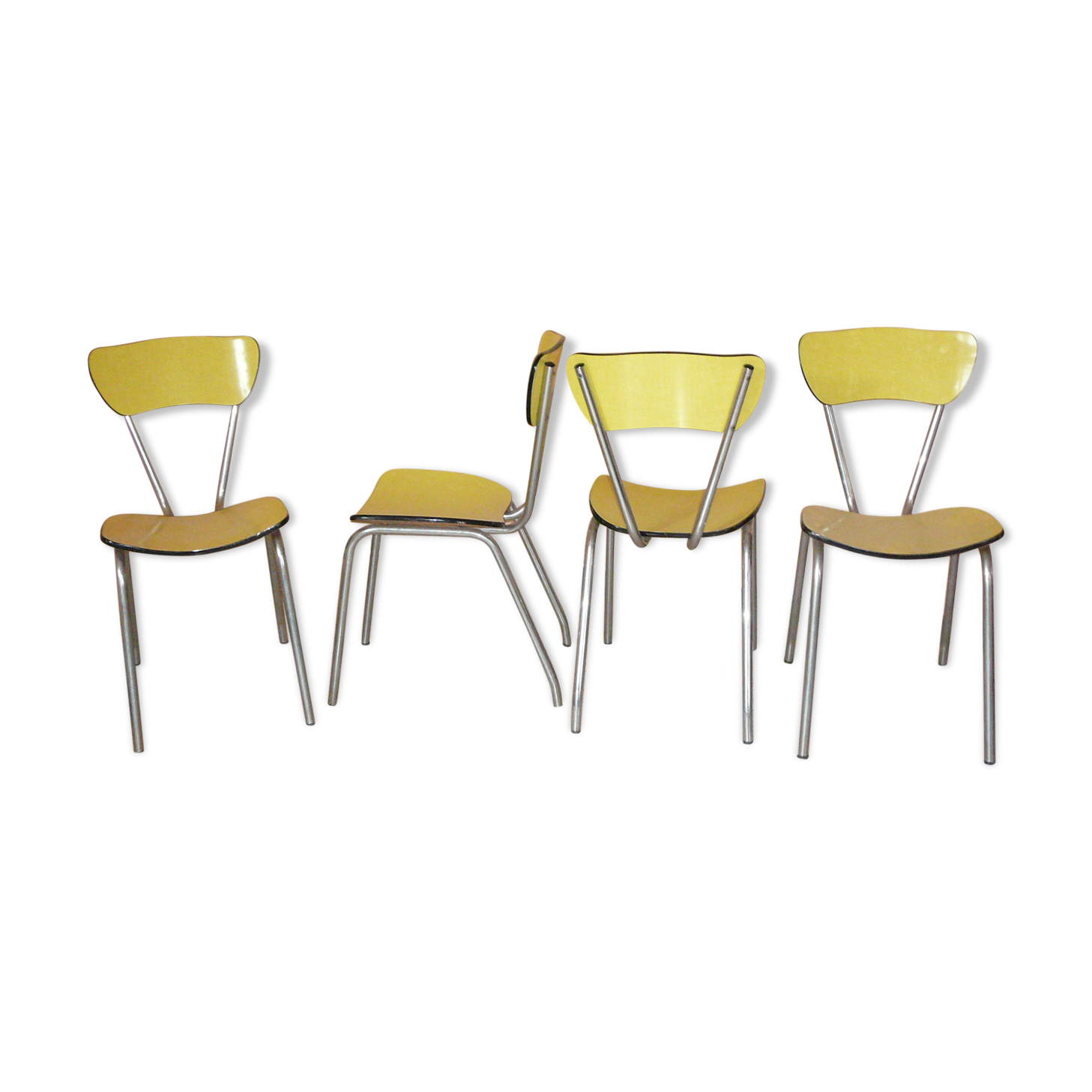 4 vintage formica chairs original model