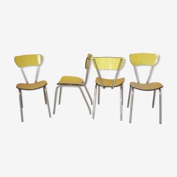 4 vintage formica chairs original model