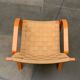 Vintage Scandinavian wooden armchair set