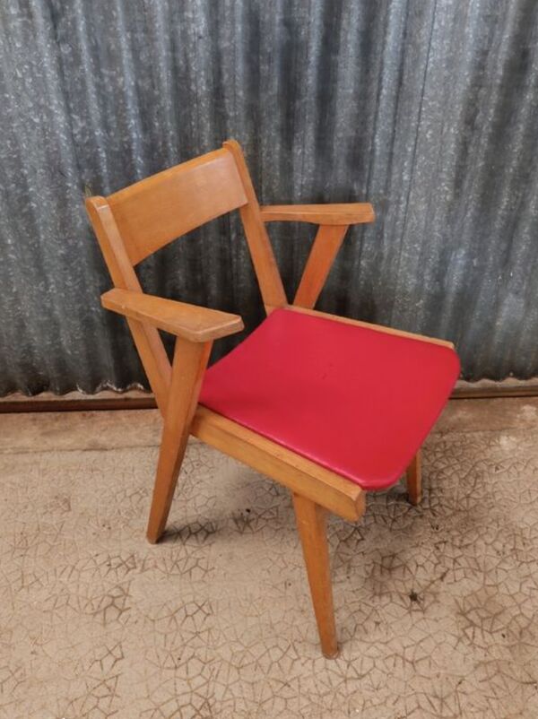 Fauteuil bridge vintage scandinave