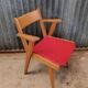 Vintage Scandinavian bridge armchair