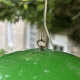 Green metal industrial pendant light