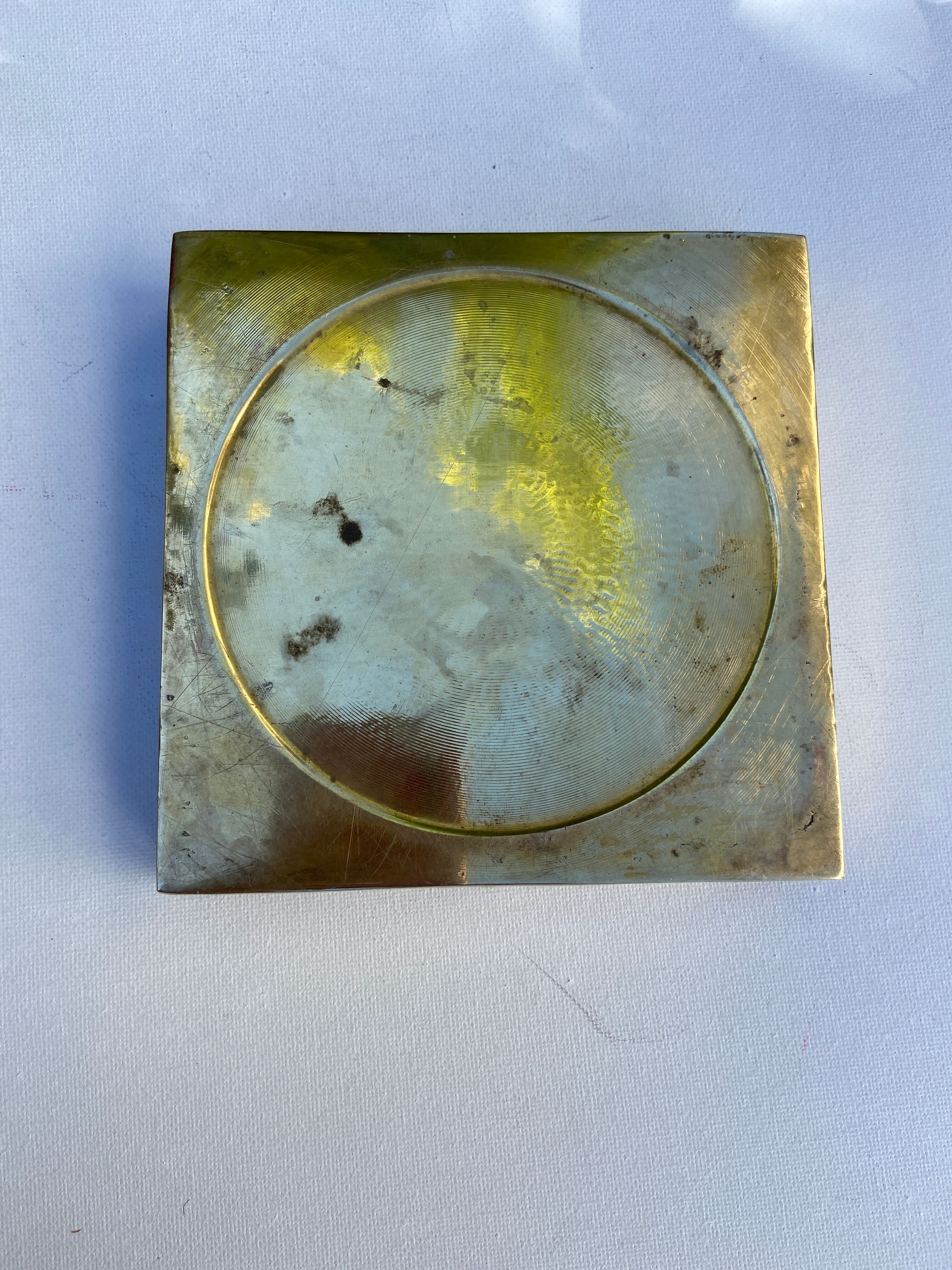 Ultima brass ashtray by Bäckström and Ljungberg