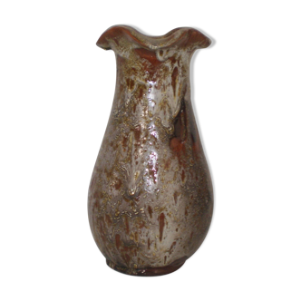 Vintage enamelled ceramic vase