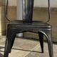 Lot of 6 chairs and two black Tolix armchairs in excellent condition.