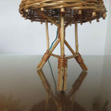 Rattan lamp 1950 1960