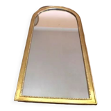 Miroir en bois et stuc doré