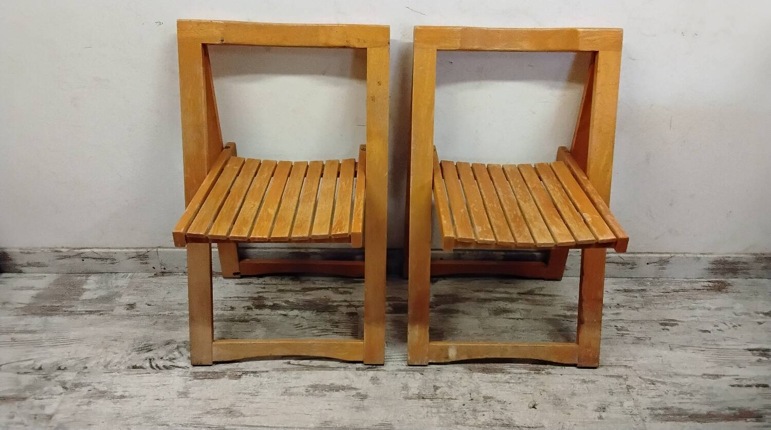 Vintage Aldo Jacober Style Folding Chairs