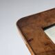 Gio Ponti side table, wood and mirror