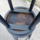 Tabourets peints en noir, set de 2