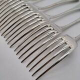 Fourchettes de Table en Métal Argenté Alfénide Lot de 7