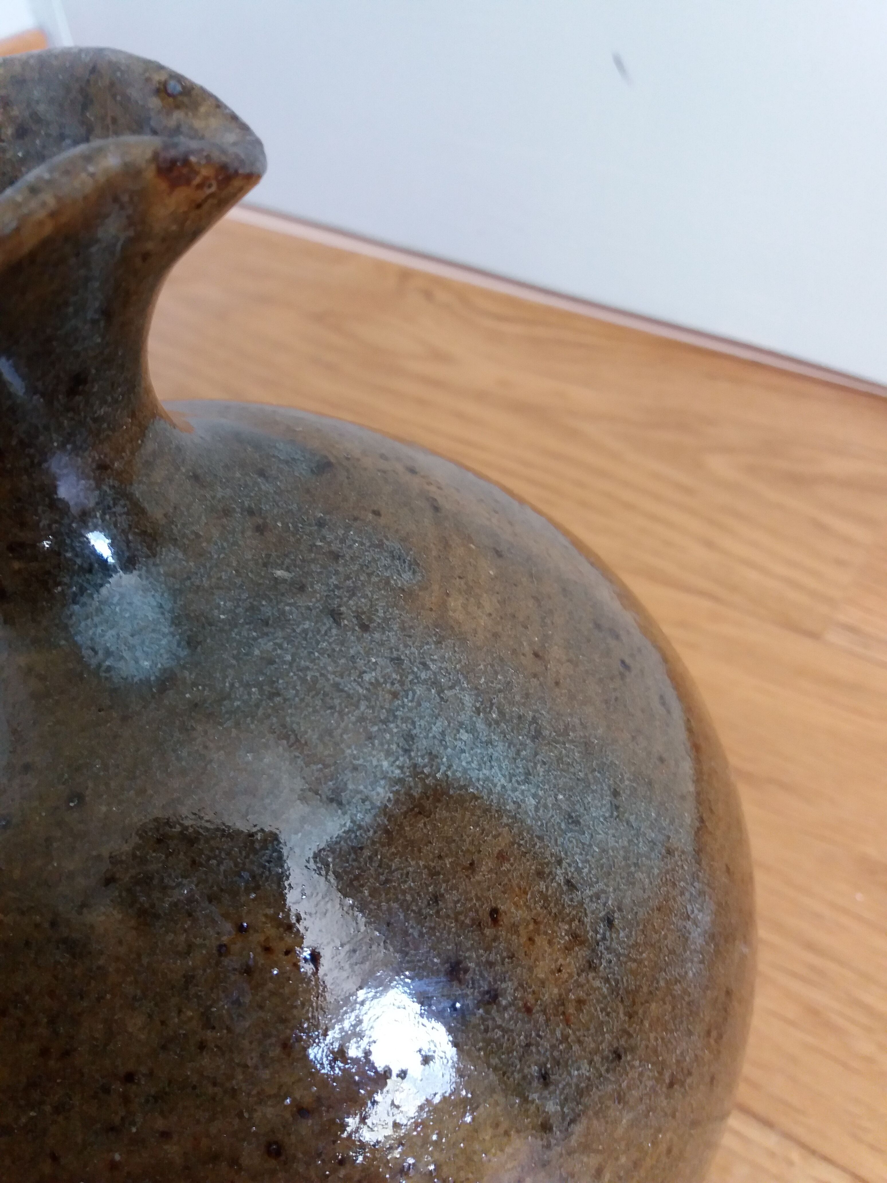 Vase pitcher ball candy sandstone pyrite artisanal pottery of the Bois de Laud