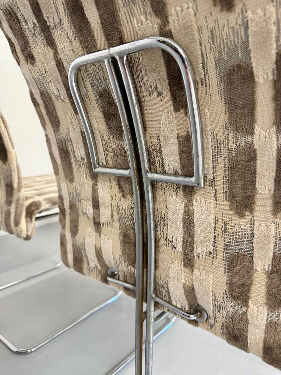 Set of 4 old Saporiti Italia chairs from the 1970s, Ernes design