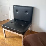 Chauffeuse, fauteuil bas années 1970