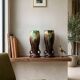 Pair of Art Deco / Mid-Century vases – Belgian earthenware (attributed to Thulin)
