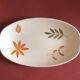 Petit plat longchamp feuilles d'automne vintage 70'