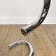 Tubular design coffee table in chrome and smoked glass, Italy, 70s