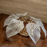 Plafonnier en verre de Murano, Navaresi, Italie, années 1980