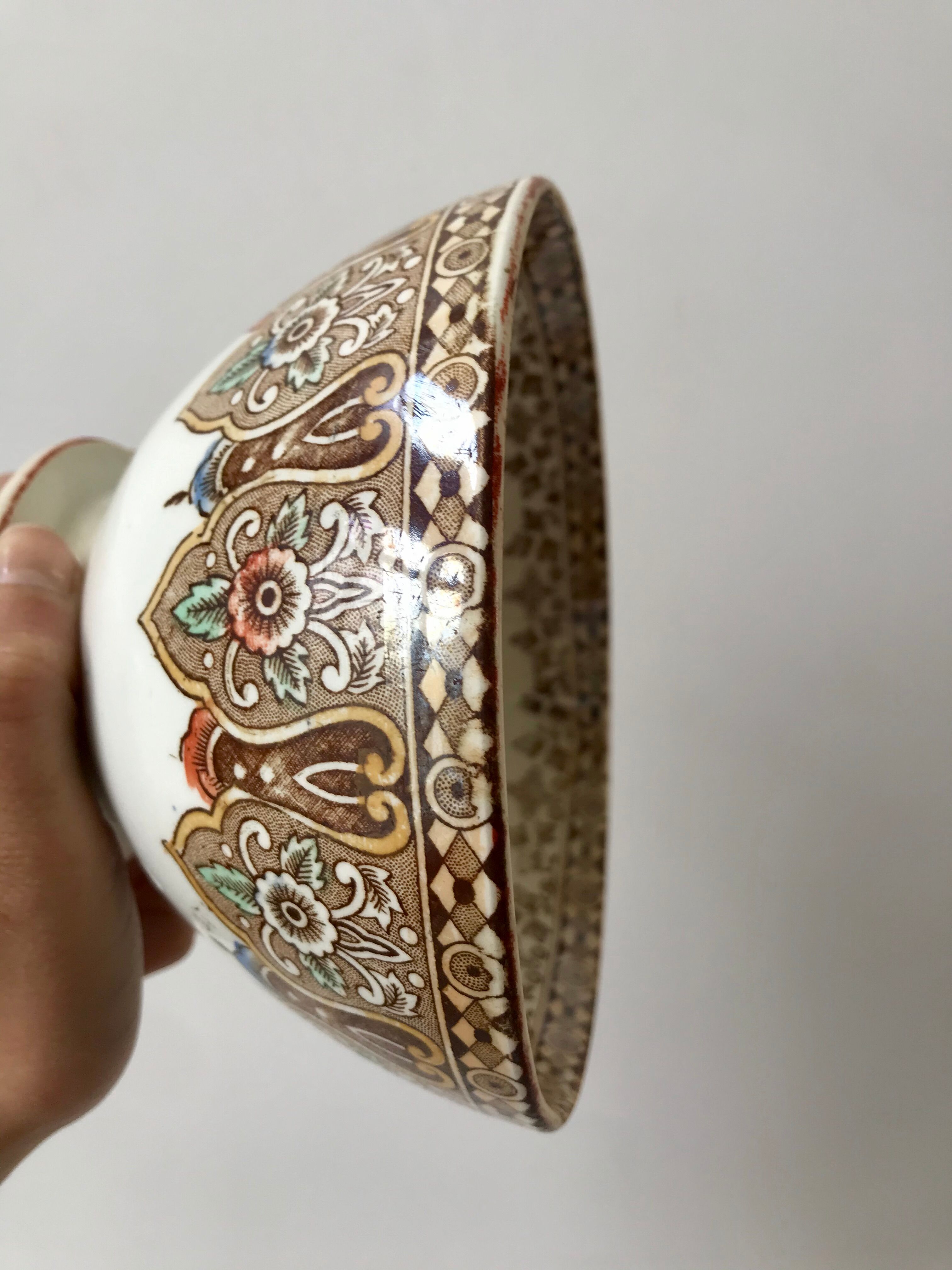 Bowl in iron earth model "persian" late nineteenth