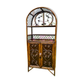 Vintage rattan bookcase