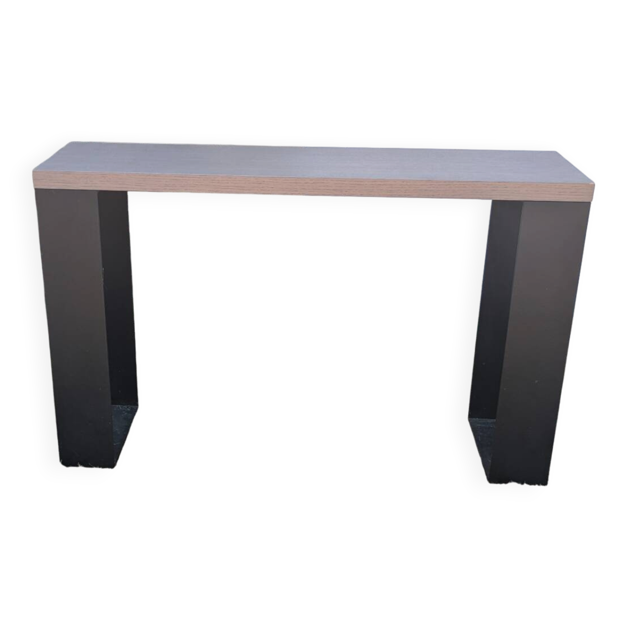 Solid wood and wrought iron console PH Collection