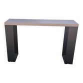 Solid wood and wrought iron console PH Collection