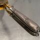 Ice shovel late nineteenth handle in Louis XV style silver