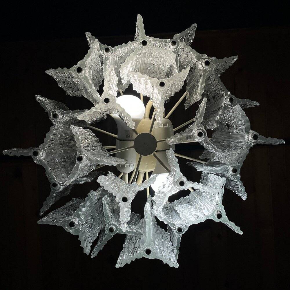 Murano glass chandelier "Eliche" by Venini, Italy, 1960s