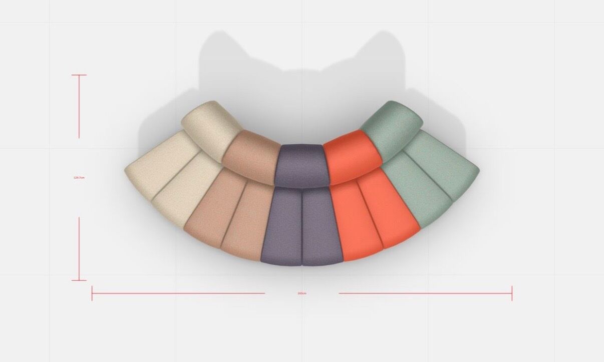 Modular sofa Blå Station S80