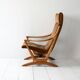 Original Scandinavian Oak High-Back Armchair, Late 1960s