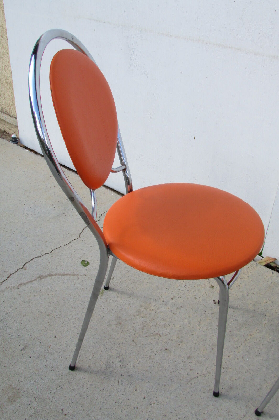 Pair of orange vintage chairs