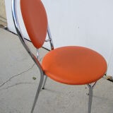 Pair of orange vintage chairs