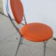 Paire de chaises vintages oranges