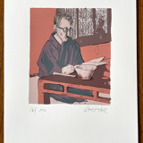 6 screenprints "Mejin", Depicting the Game of Go, Made by Harald Germer, Signed and Numbered 26/100