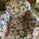 Pair of armchair club tapestry art deco