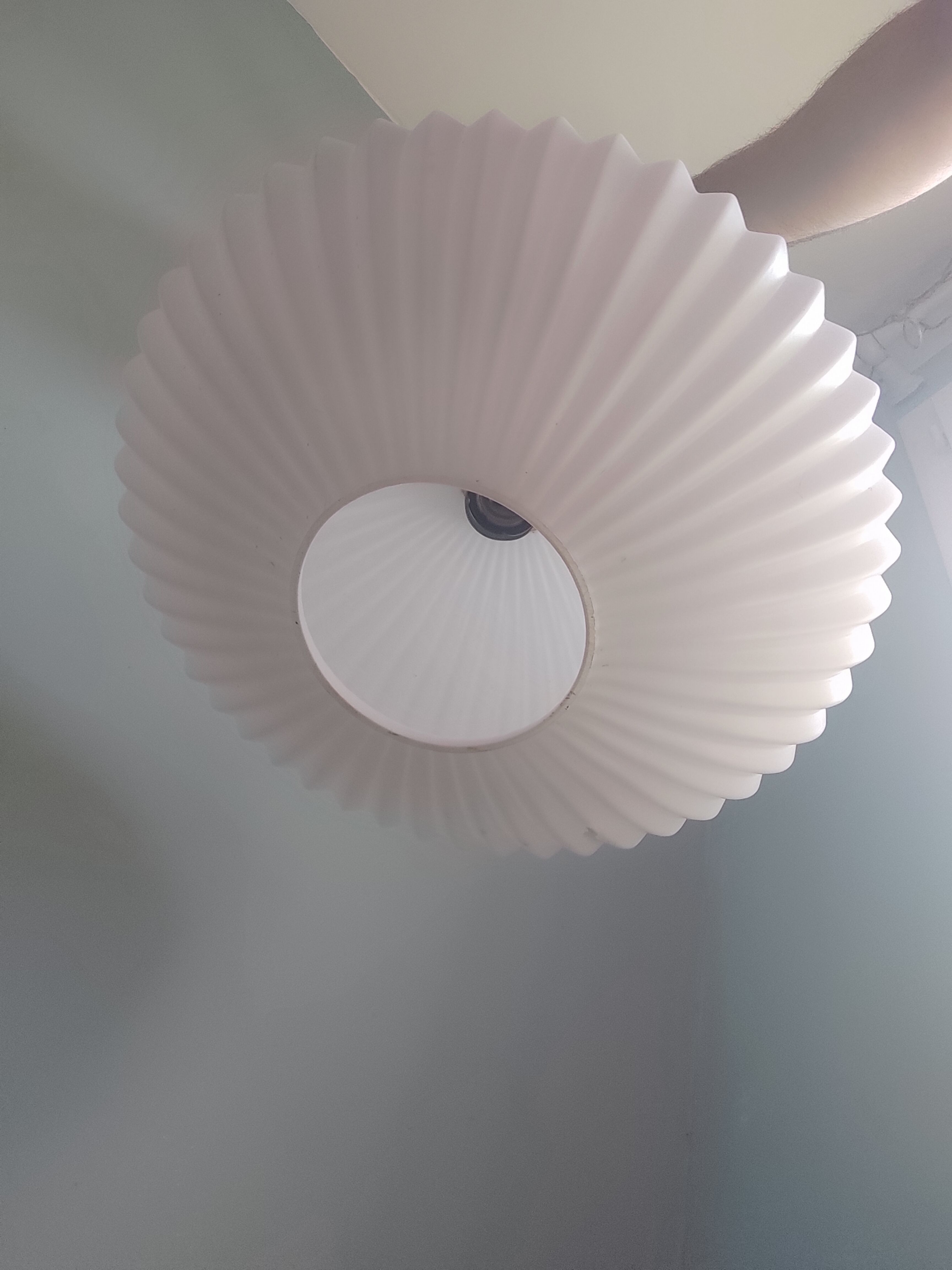 Opaline 50s pendant lamp